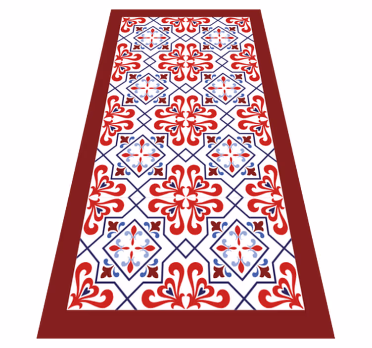 Red and Blue Beija tile carpet - TenStickers