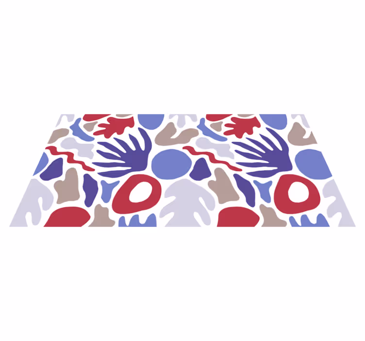 Abstract Shape Pattern minimalistic rug - TenStickers