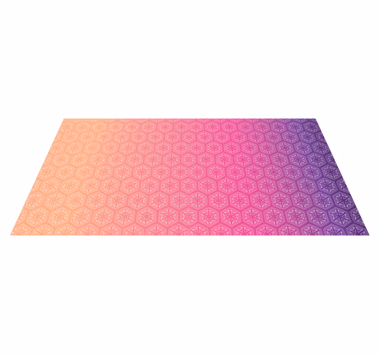 Hexagonal pink arrangement geometric rug - TenStickers