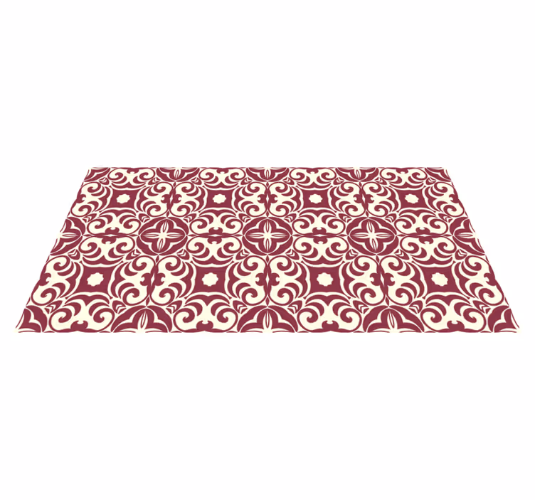 Retro elegant tile carpet - TenStickers