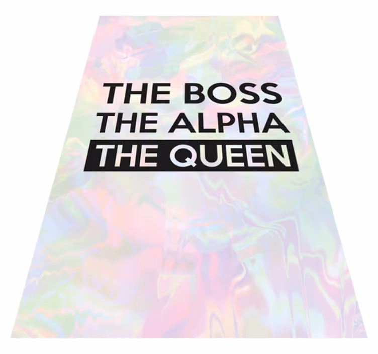 Personalized Inspirational Quote custom floor mat - TenStickers
