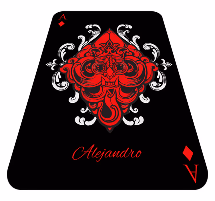 Playing card with name bedroom carpet - TenStickers