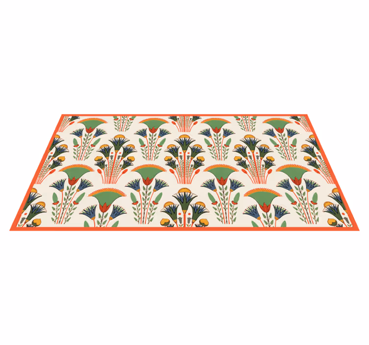 Egyptian style vintage vinyl rug - TenStickers