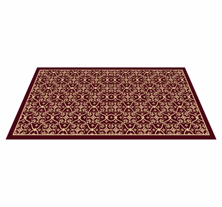 Chic Retro Motif vintage rug - TenStickers
