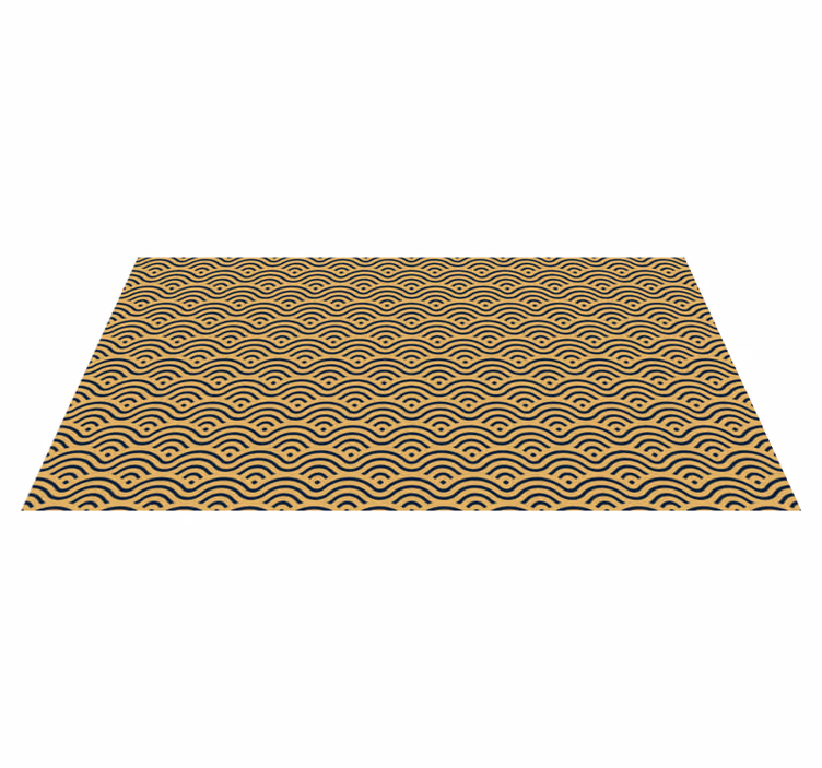 Wavy Patterned Look geometric rug - TenStickers