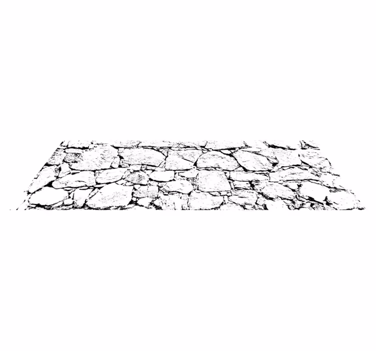 Cracked grey style marble rug - TenStickers
