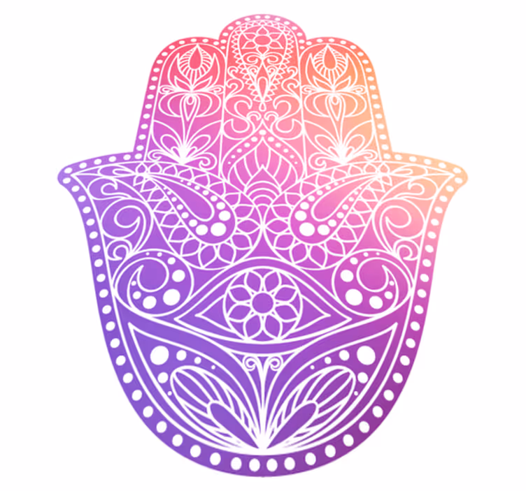 Mandala rug with handcrafted design - TenStickers