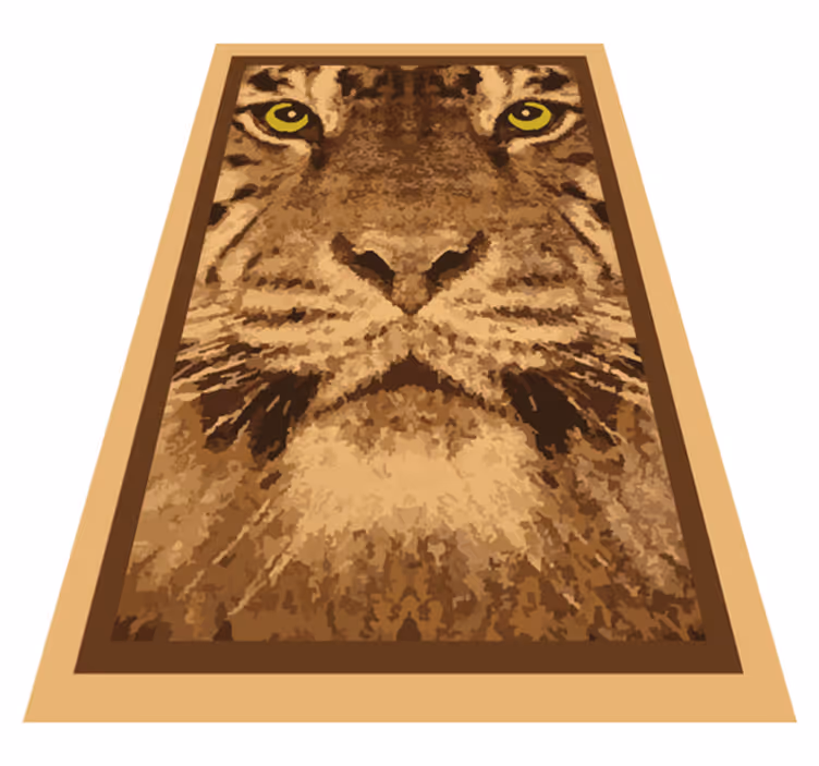 Majestic tiger face animal mat - TenStickers