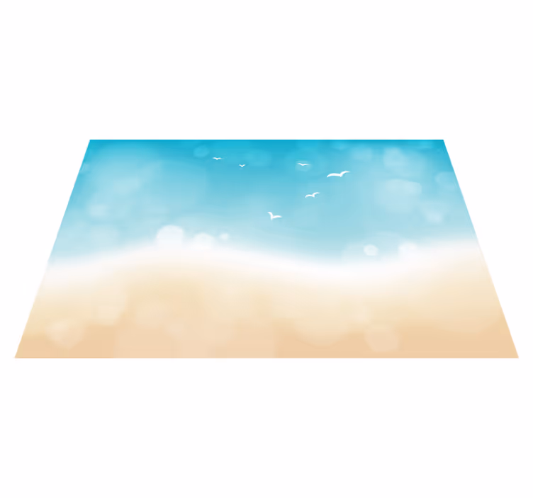 Ocean Breeze living room rug - TenStickers