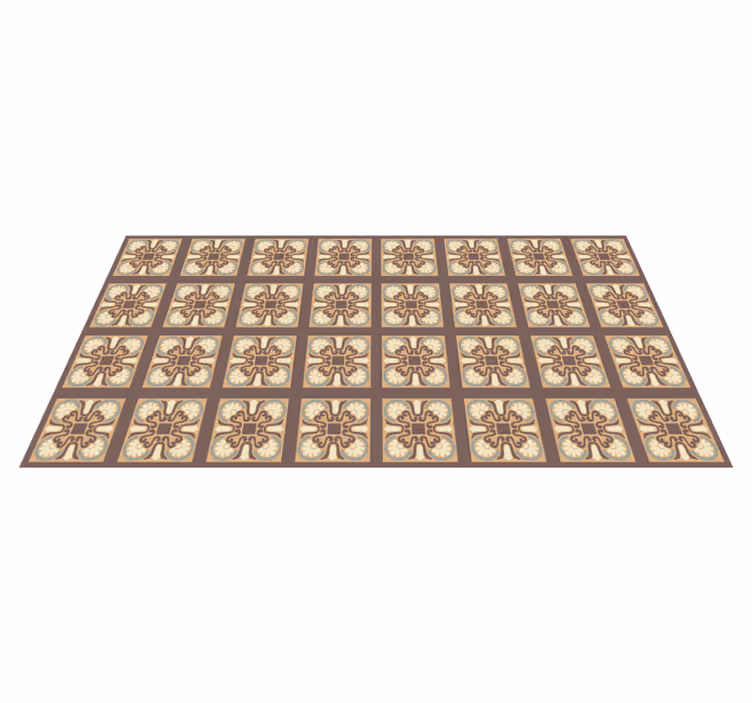 Ceramic Tile Pattern kitchen mat - TenStickers