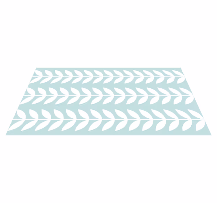 Vintage Leaves nature vinyl rug - TenStickers