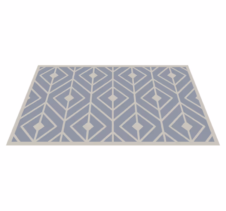Soft geometric pattern bedroom carpet - TenStickers