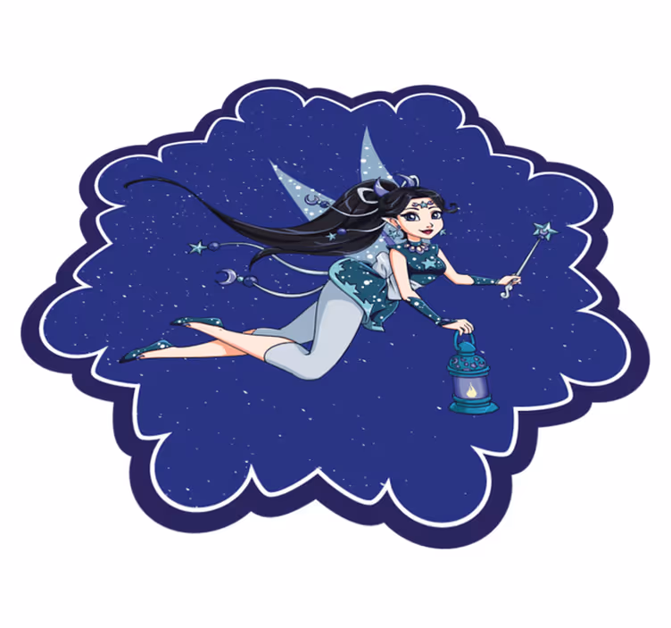 Fairy Night Sky kids carpet - TenStickers
