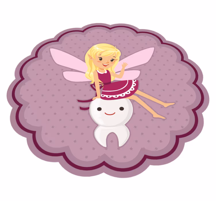 FAIRY AND TOOTH kids carpet - TenStickers