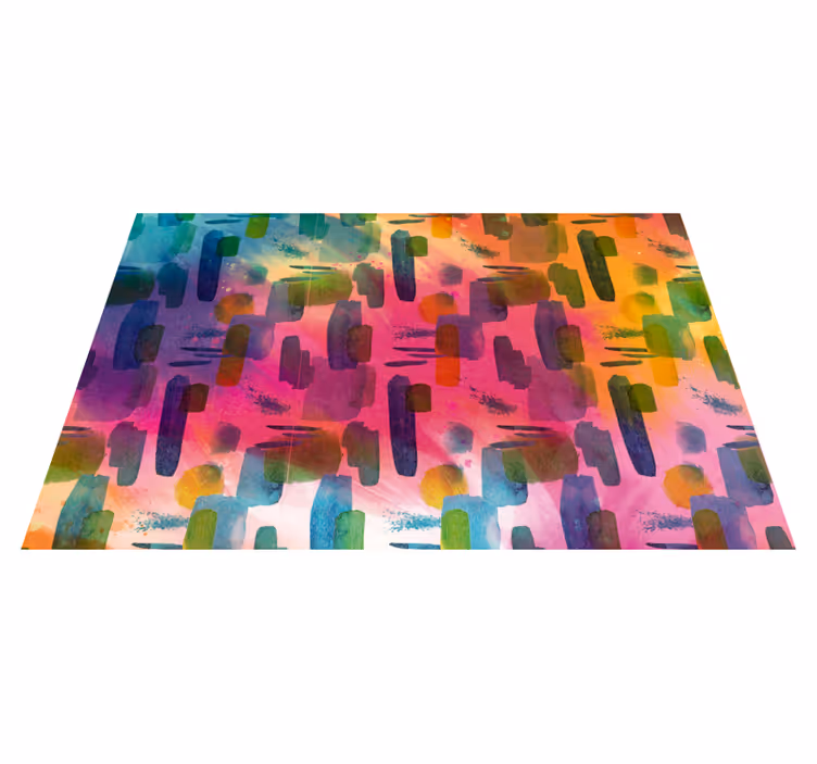 Artistic Color Segments living room rug - TenStickers