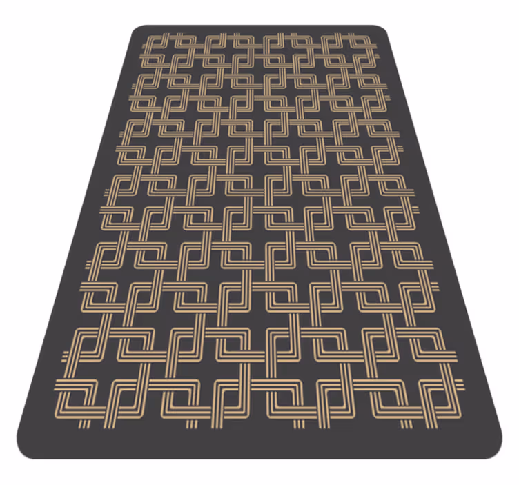 Squares chained mosaic floor tiles - TenStickers