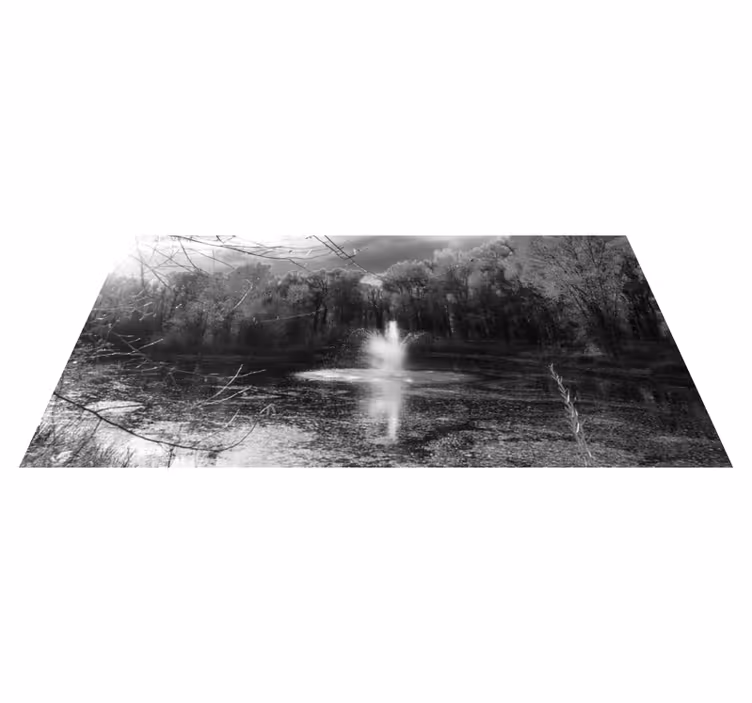 Serene Waterfall View nature rug - TenStickers