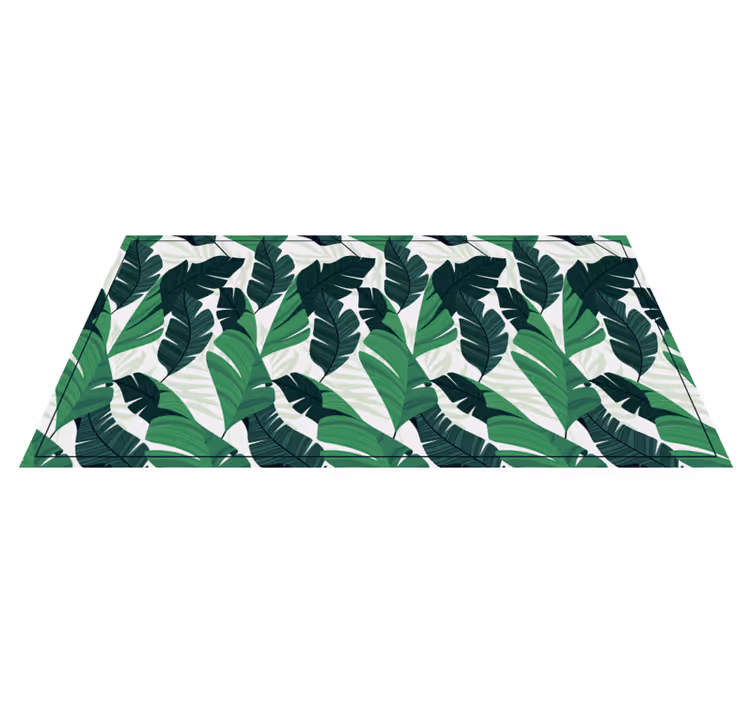 LUSH GREEN FOLIAGE nature rug - TenStickers