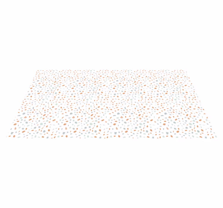 Terrazo candy tile vinyl rug - TenStickers