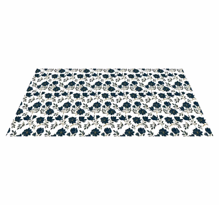 Floral rug with beautiful floral design - TenStickers