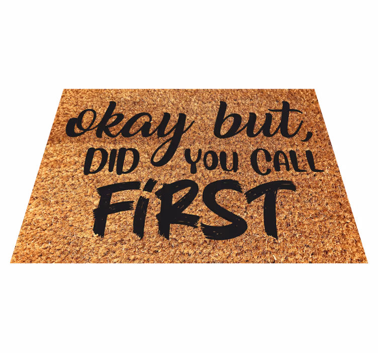 Funny phrase welcome entrance hall rug - TenStickers