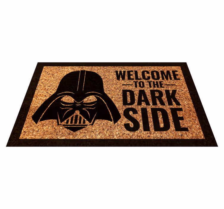 Welcome Dark Side quote rug - TenStickers
