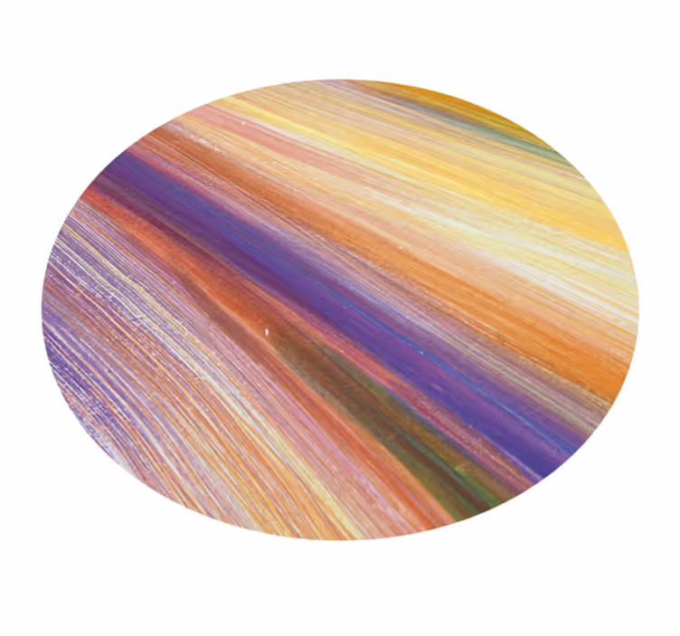 Colorful brush strokes texture rug - TenStickers