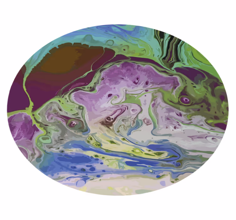 Swirling Color Patterns texture rug - TenStickers