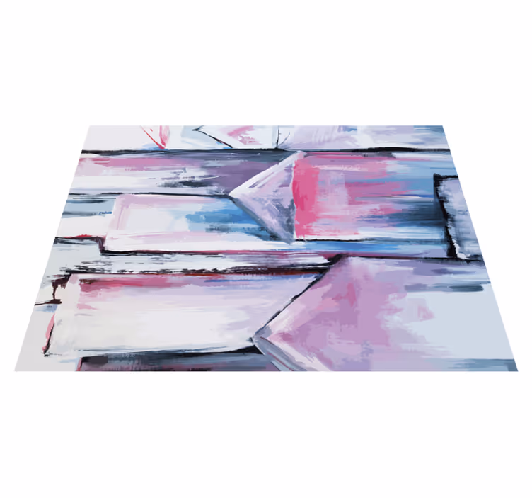 Abstract colour layers texture rug - TenStickers