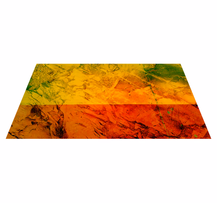 Warm Color Layers texture rug - TenStickers