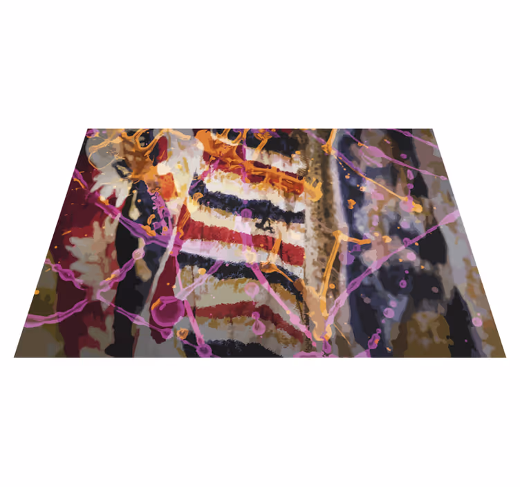 Abstract Color Flow texture rug - TenStickers