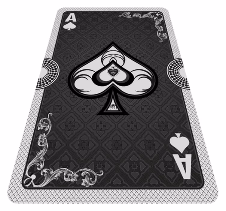 Playing Card Ace game rug - TenStickers