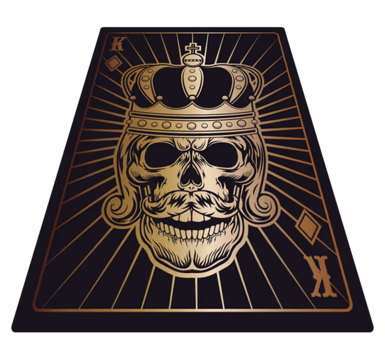 Skull crown motif halloween rugs - TenStickers
