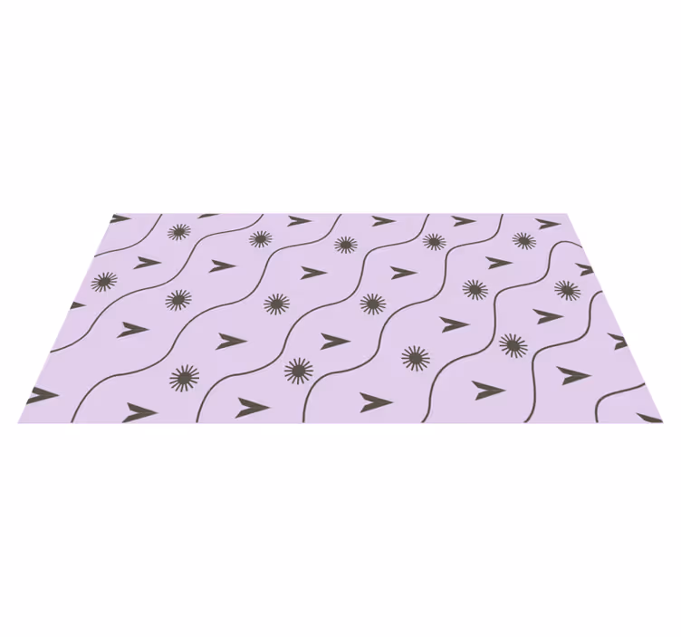 Wave Pattern Vibrance modern rug - TenStickers