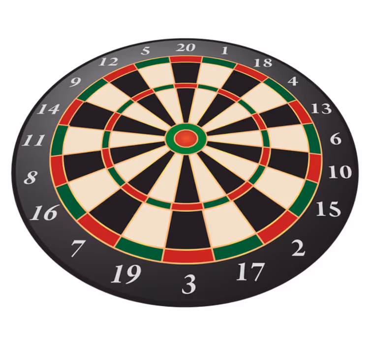 Dartboard Style teenage bedroom rug - TenStickers