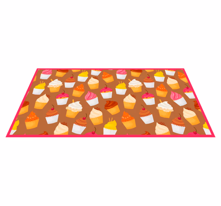 Cupcake delight kitchen mat - TenStickers