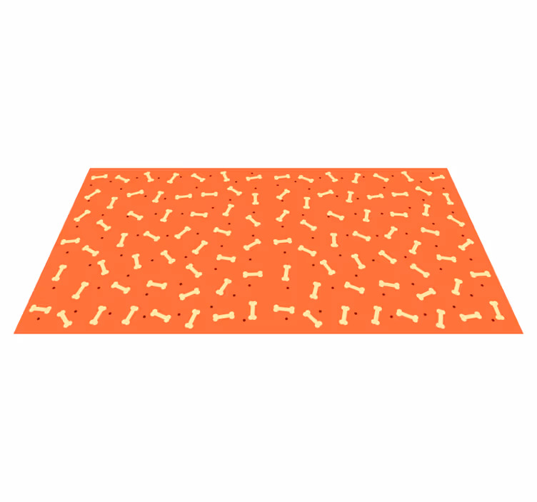 Bone Motif entrance hall rug - TenStickers