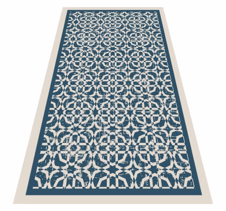 OCTAGONS AREA RUG mosaic floor tiles - TenStickers