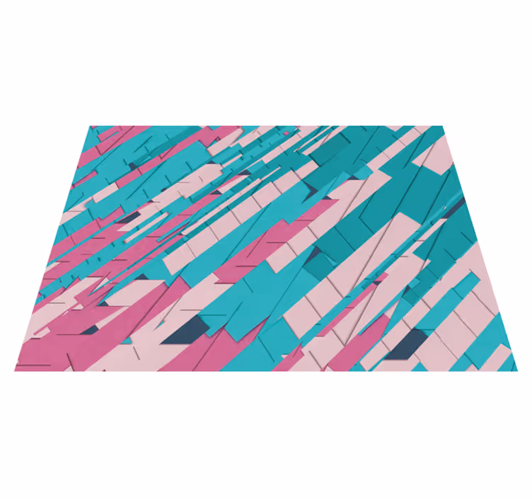 Abstract Angular Pattern geometric rug - TenStickers
