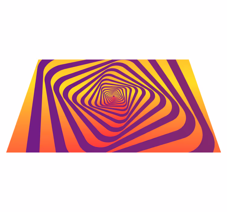 Spiral Color Pattern geometric rug - TenStickers