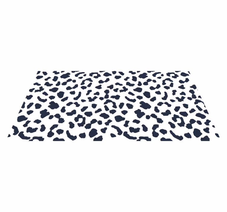 Leopard spot motif animal print rug - TenStickers