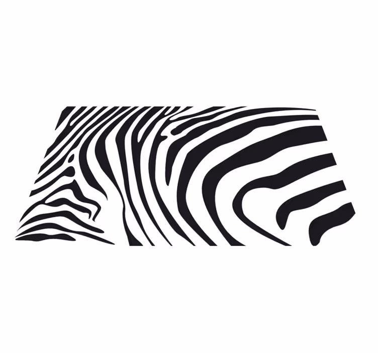 Animal print rug zebra stripes - TenStickers