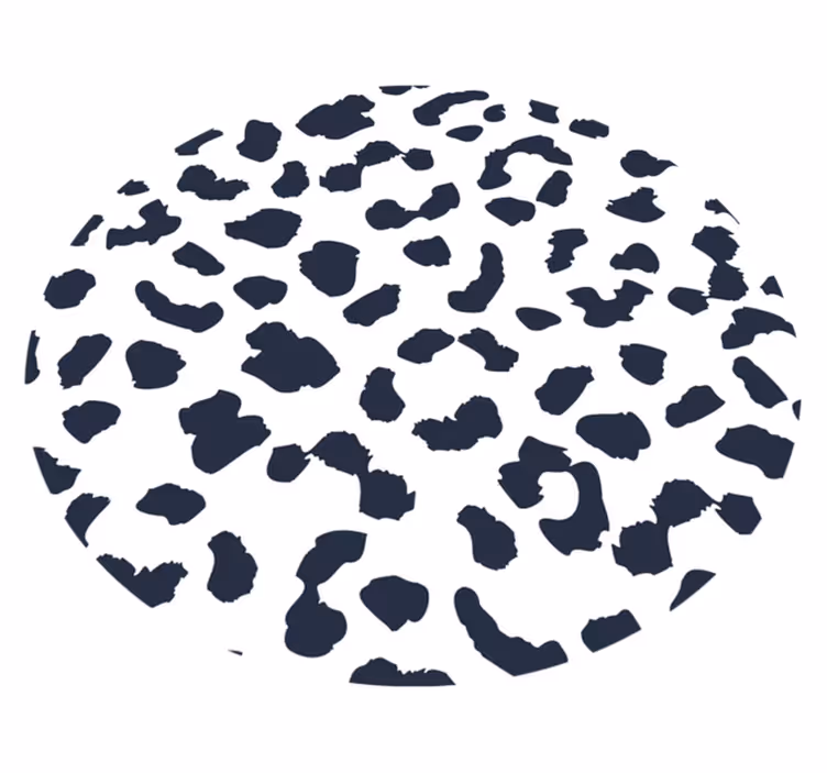 Cowhide patterned design animal print rug - TenStickers