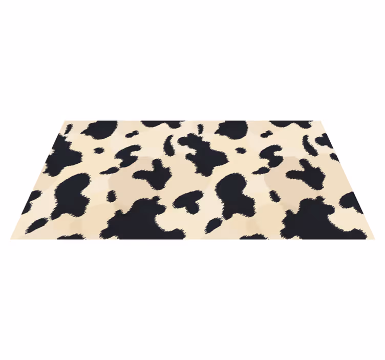 Cow Spot Pattern animal print rug - TenStickers