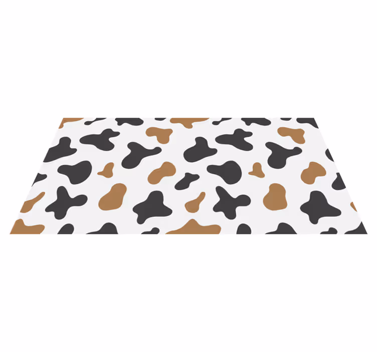 Cowhide Motif animal print rug - TenStickers