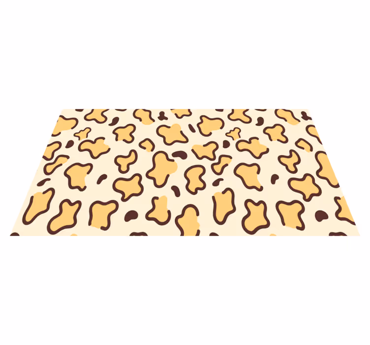 Big leopard shapes animal print rug - TenStickers