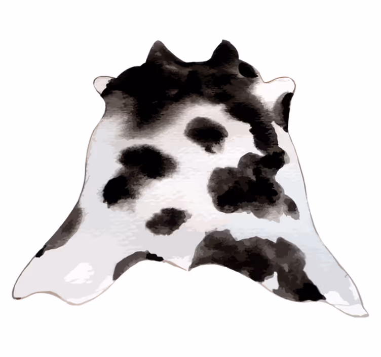 Animal print rug cowhide inspiration - TenStickers