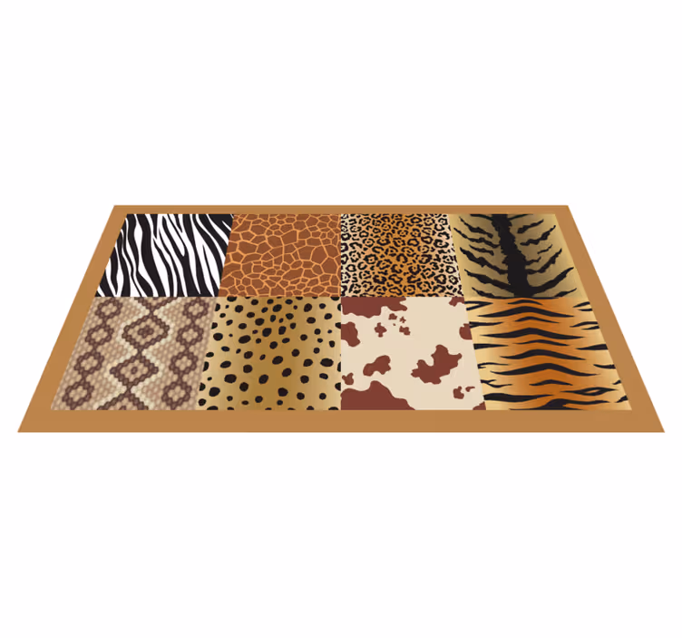 Safari Style Patterns animal print rug - TenStickers