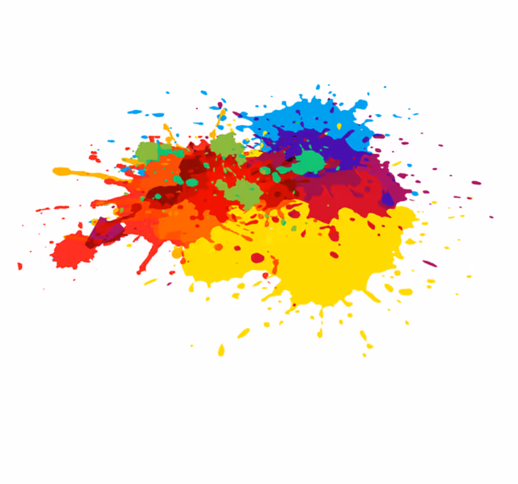 Colorful Splash Art kids rug - TenStickers
