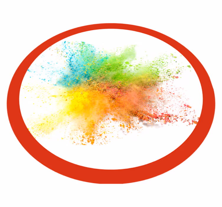 Colorful explosion effect bedroom carpet - TenStickers
